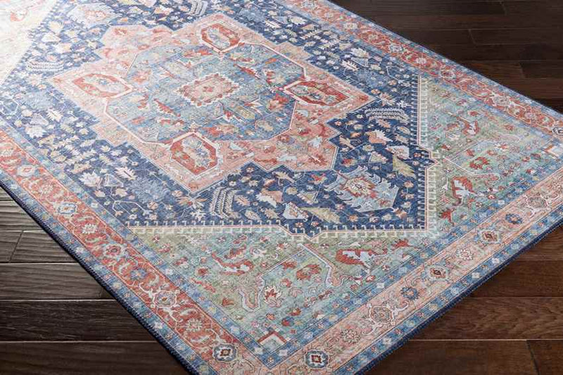 Maasdriel Traditional Navy Area Rug