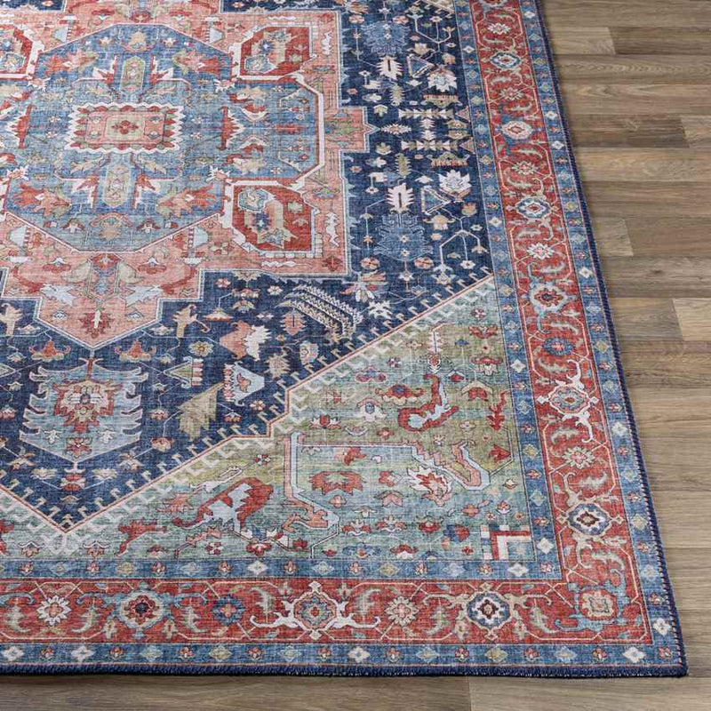 Maasdriel Traditional Navy Area Rug