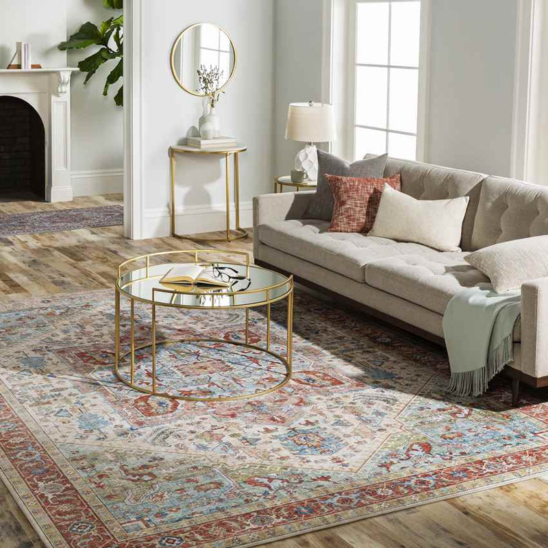 Maasdriel Traditional Beige Area Rug