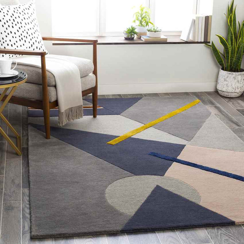 Baden Modern Medium Gray Area Rug