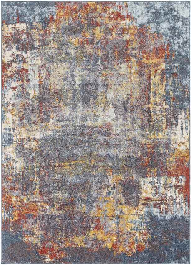 Loire Modern Burnt Orange Area Rug