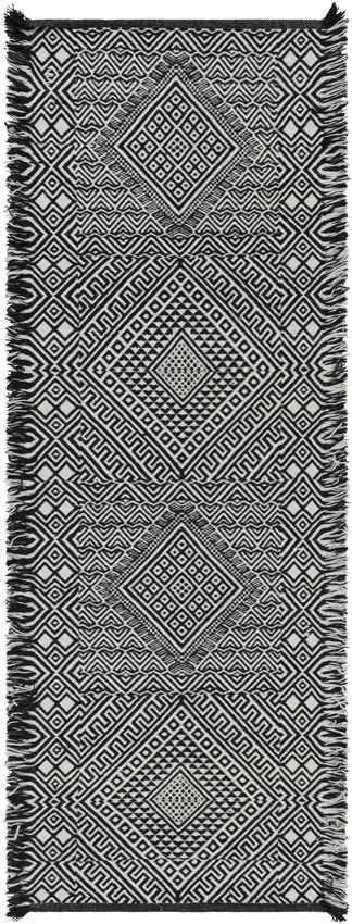 Buhler Global Black/Ivory Area Rug