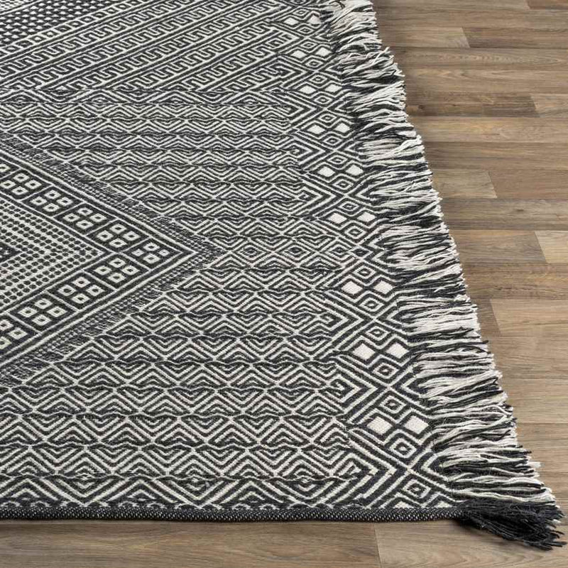 Buhler Global Black/Ivory Area Rug