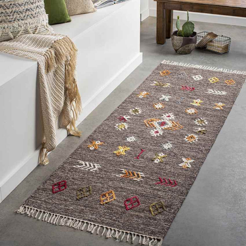 Buochs Global Brown/Orange Area Rug