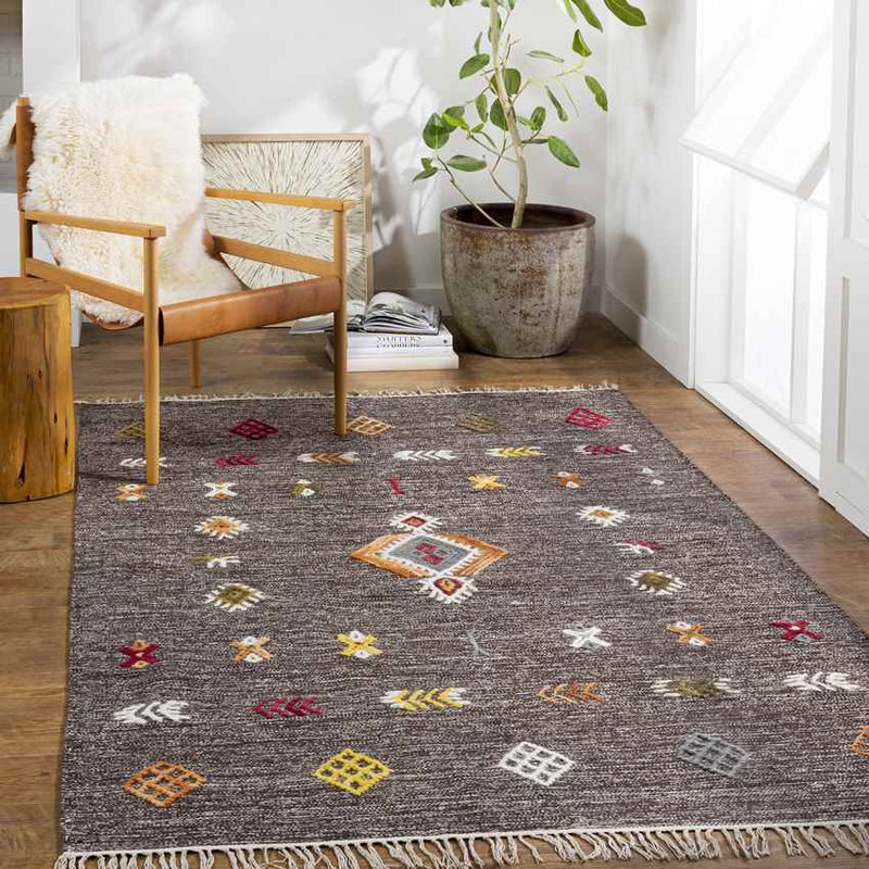 Buochs Global Brown/Orange Area Rug