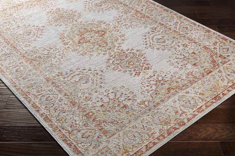 Ennetmoos Traditional Burnt Orange Area Rug