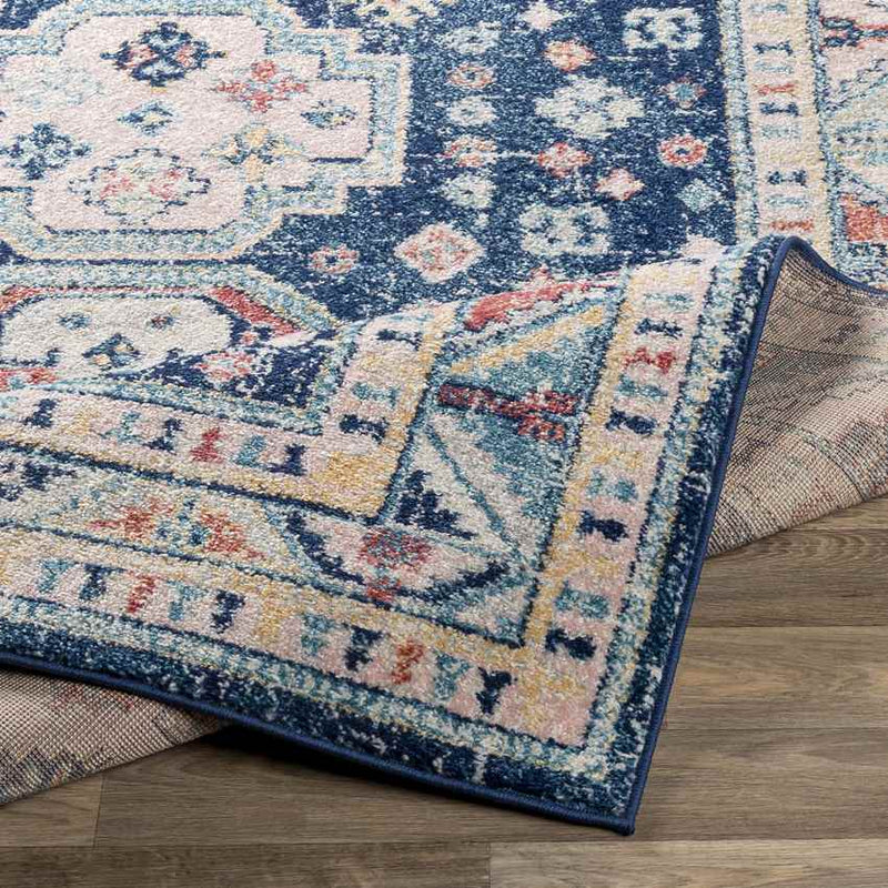 Fribourg Traditional Navy Area Rug