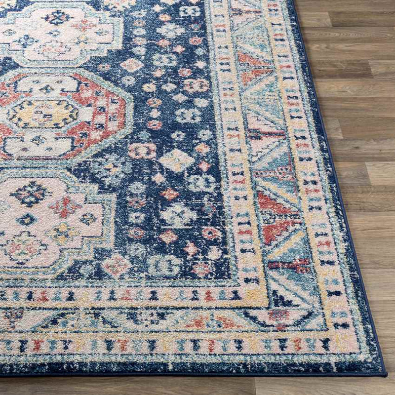 Fribourg Traditional Navy Area Rug