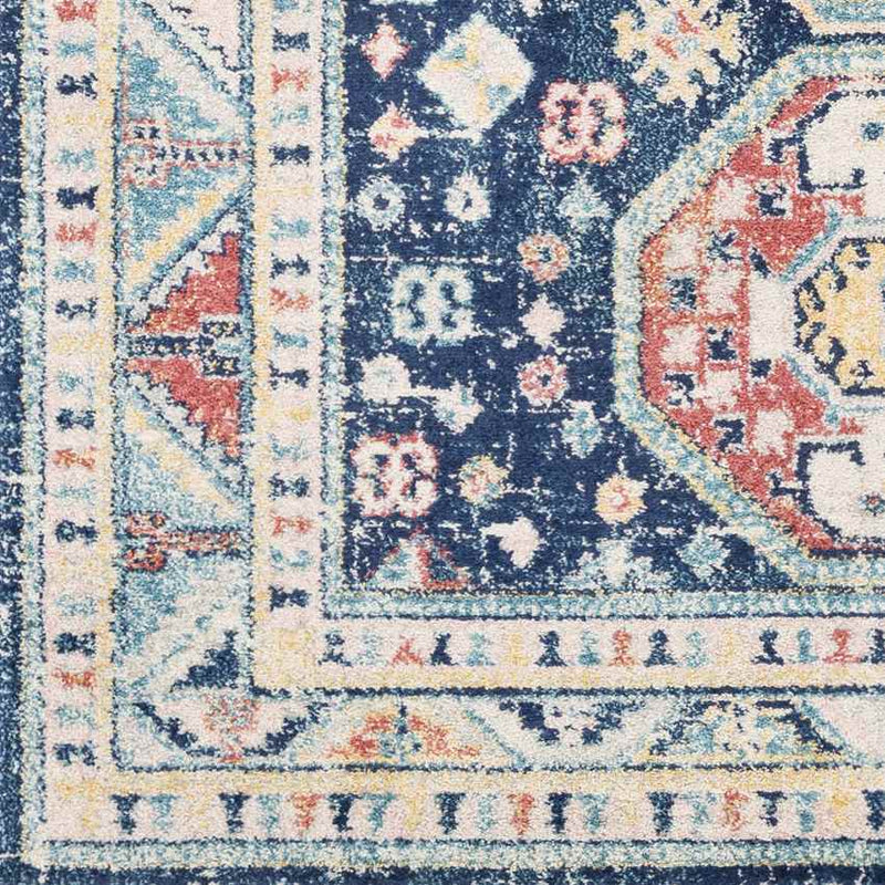 Fribourg Traditional Navy Area Rug