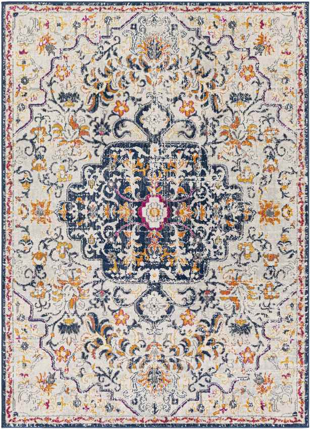 Buttinga Traditional Navy Area Rug