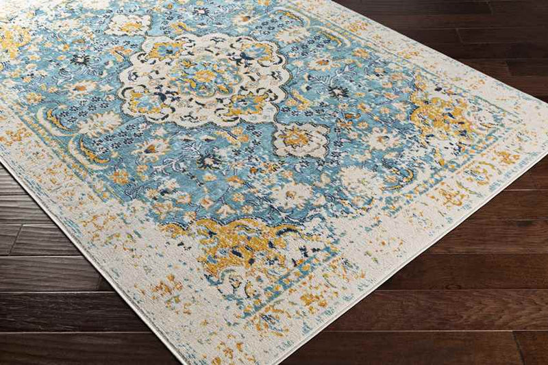 Dedgum Traditional Navy Area Rug