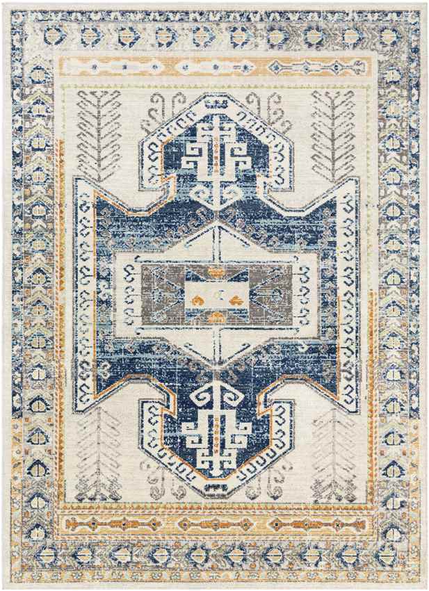 Heiden Global Dark Blue Area Rug