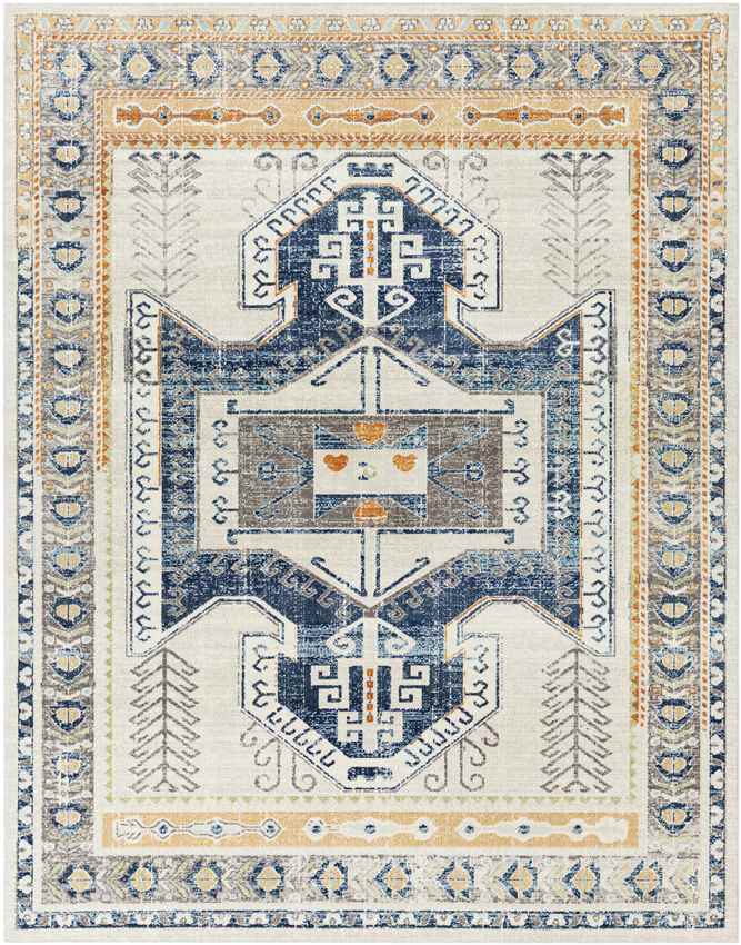 Heiden Global Dark Blue Area Rug