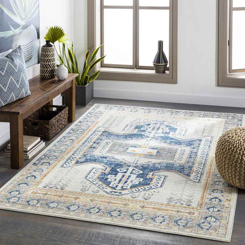 Heiden Global Dark Blue Area Rug