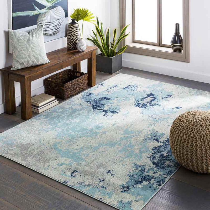 Giswil Modern Aqua Area Rug