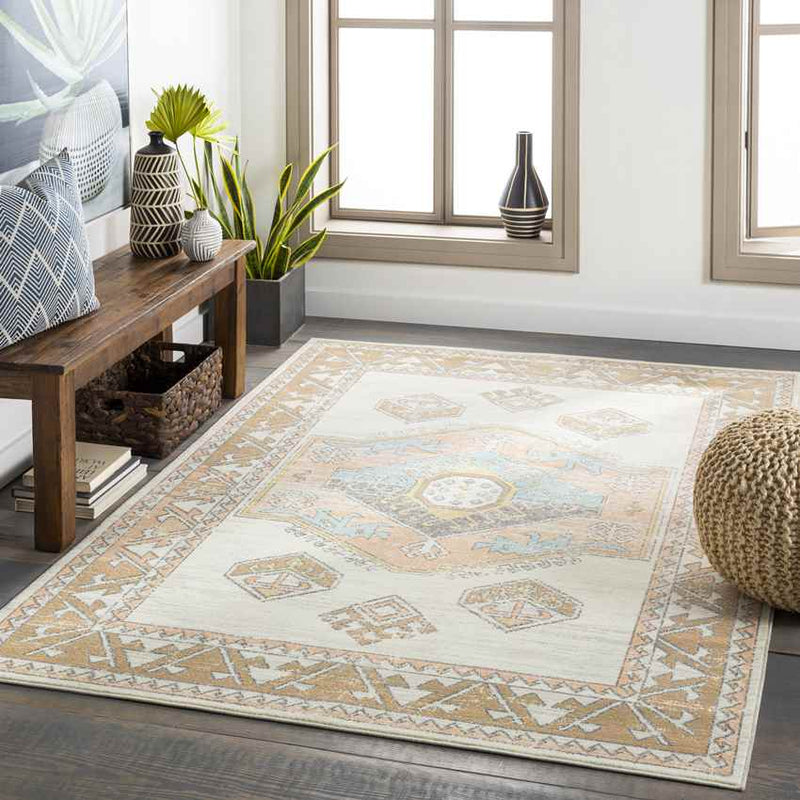 Habsburg Global Bright Yellow Area Rug