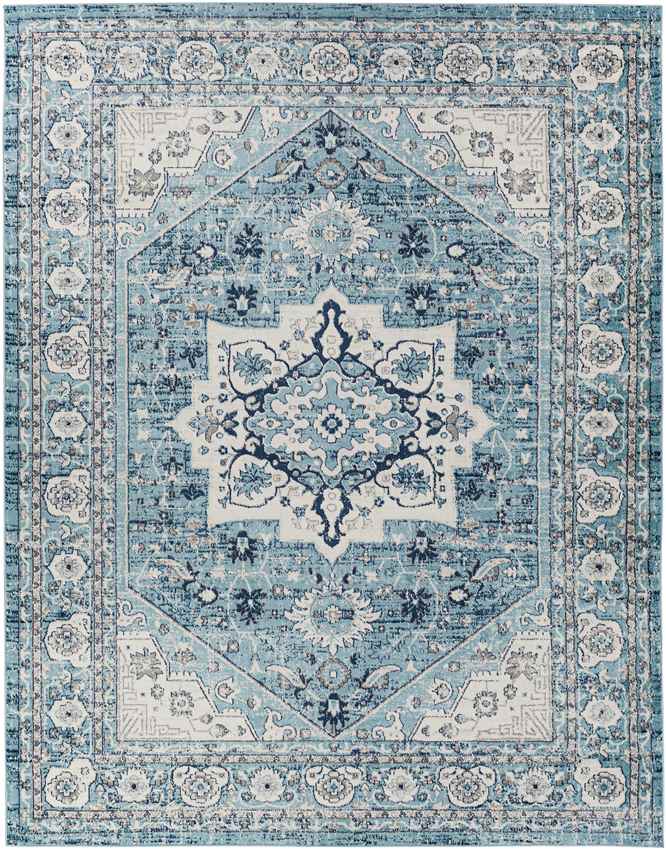 Anjum Traditional Denim Area Rug