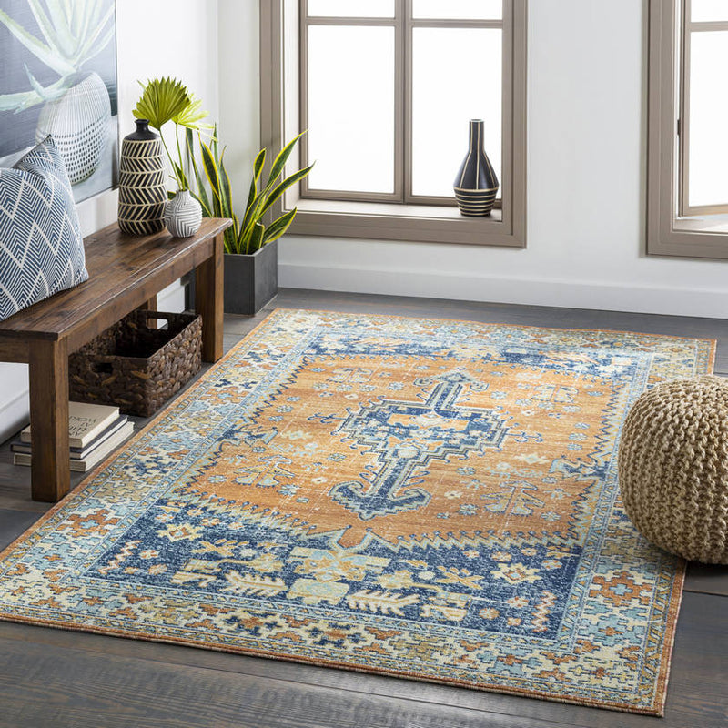 Balk Traditional Saffron Area Rug