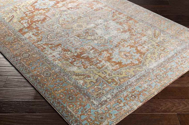 Ballum Traditional Rust Area Rug