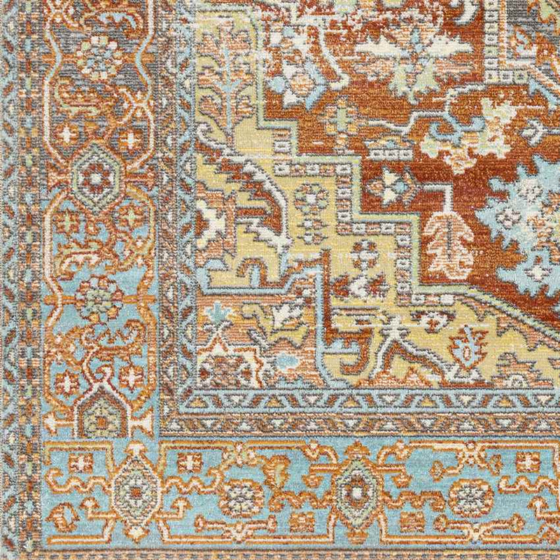 Ballum Traditional Rust Area Rug