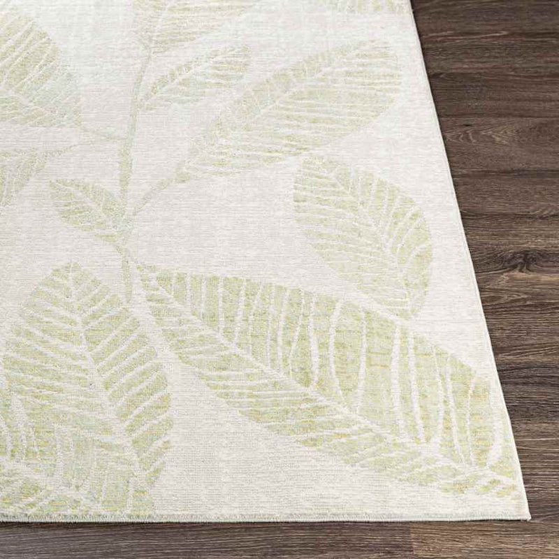 Bargebek Coastal Grass Green Area Rug