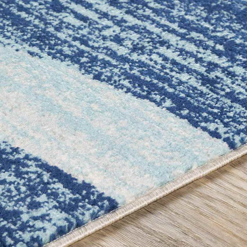 Bolsward Modern Dark Blue Area Rug