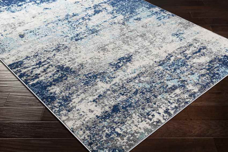 Bornwird Modern Dark Blue Area Rug