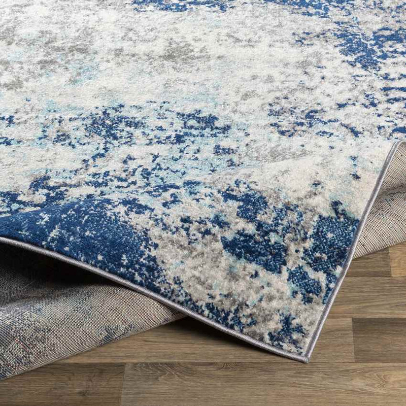 Bornwird Modern Dark Blue Area Rug