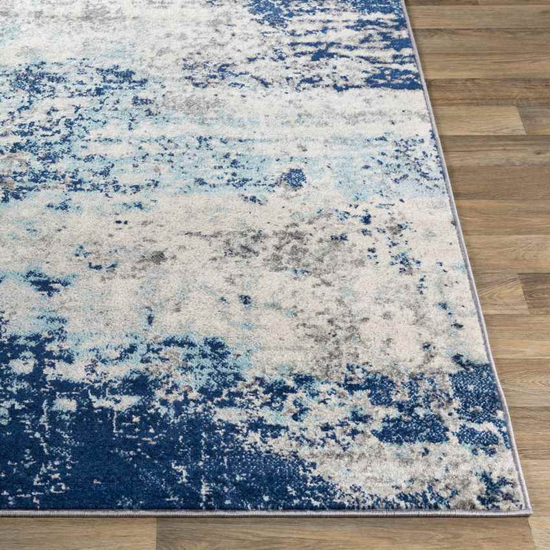 Bornwird Modern Dark Blue Area Rug