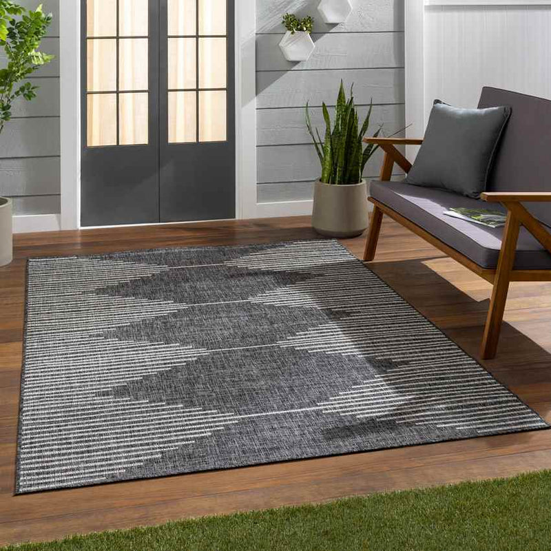 Okswerd Global Charcoal Area Rug