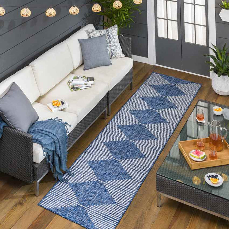 Okswerd Global Bright Blue Area Rug