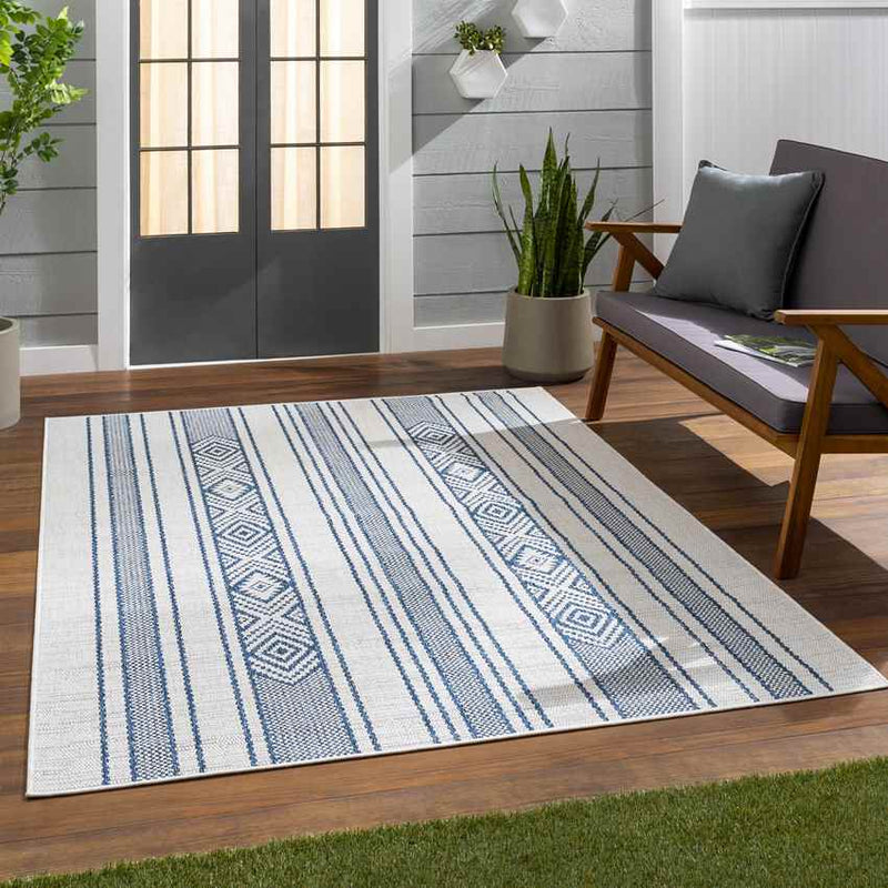 Aerdt Global Pale Blue Area Rug