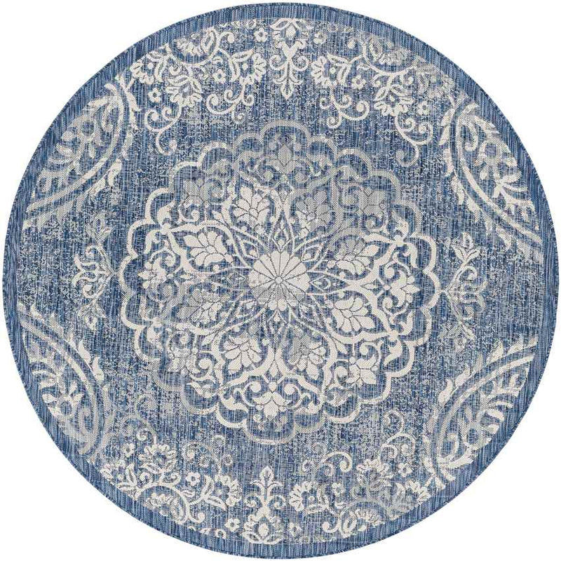 Honderd Traditional Denim Area Rug