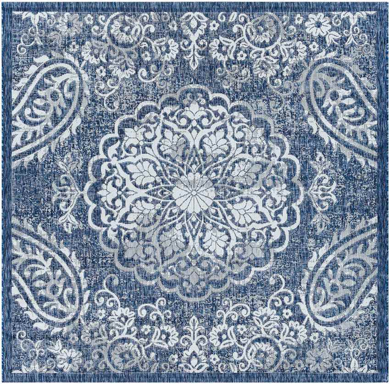 Honderd Traditional Denim Area Rug