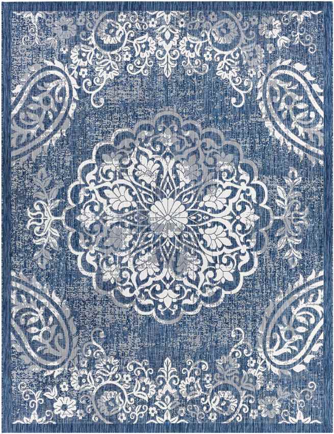 Honderd Traditional Denim Area Rug