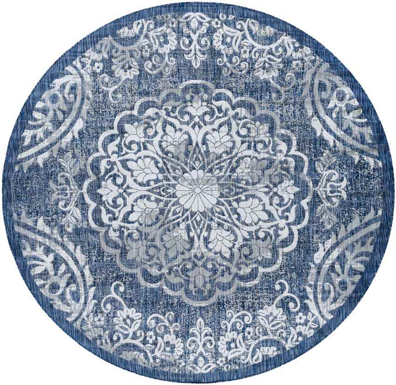 Honderd Traditional Denim Area Rug