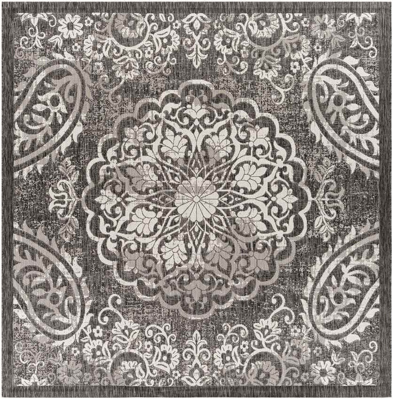 Honderd Traditional Charcoal Area Rug