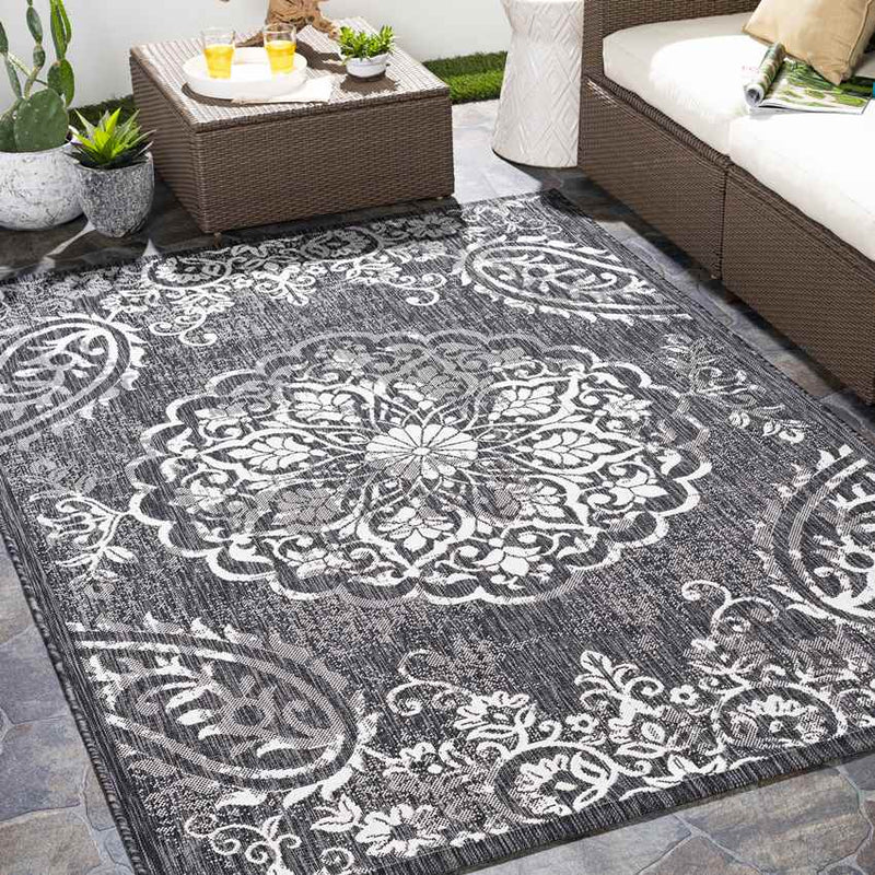 Honderd Traditional Charcoal Area Rug