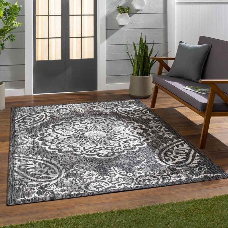 Honderd Traditional Charcoal Area Rug