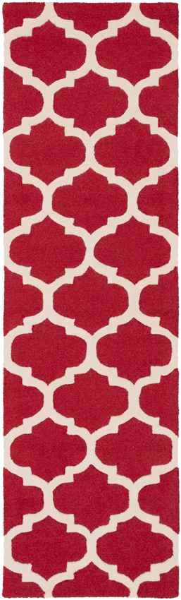 Rimini Cottage Bright Red Area Rug