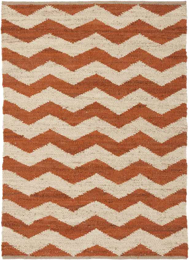 Zwarteweg Global Burnt Orange Area Rug