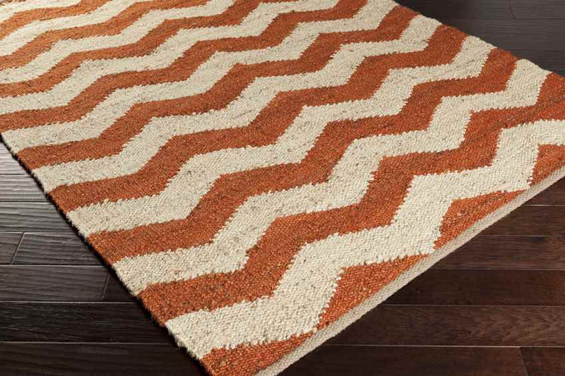 Zwarteweg Global Burnt Orange Area Rug