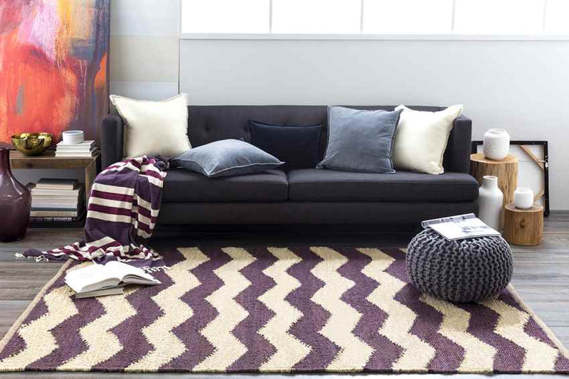 Zwarteweg Global Purple Area Rug