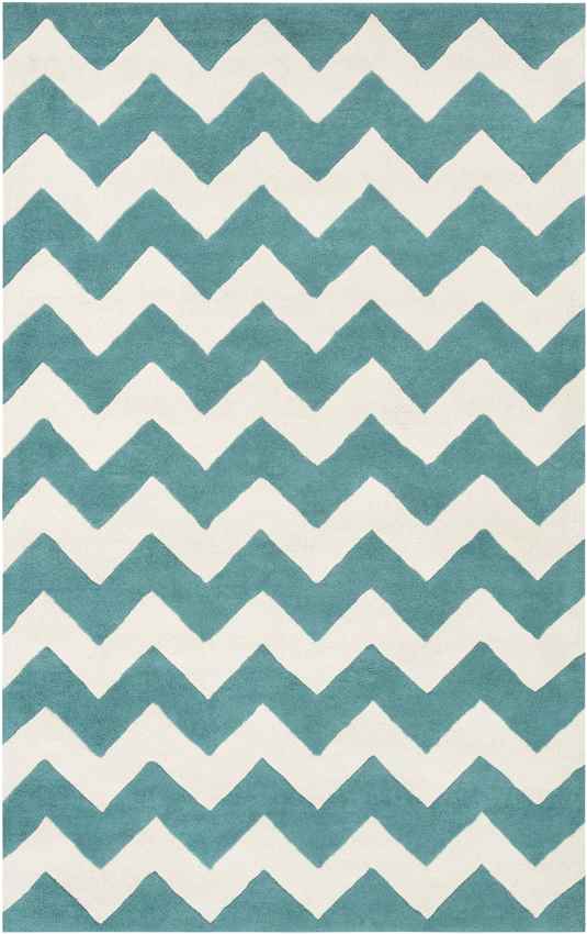 Zwiep Modern Teal Area Rug