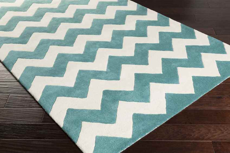 Zwiep Modern Teal Area Rug