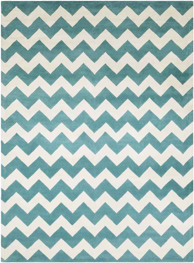 Zwiep Modern Teal Area Rug