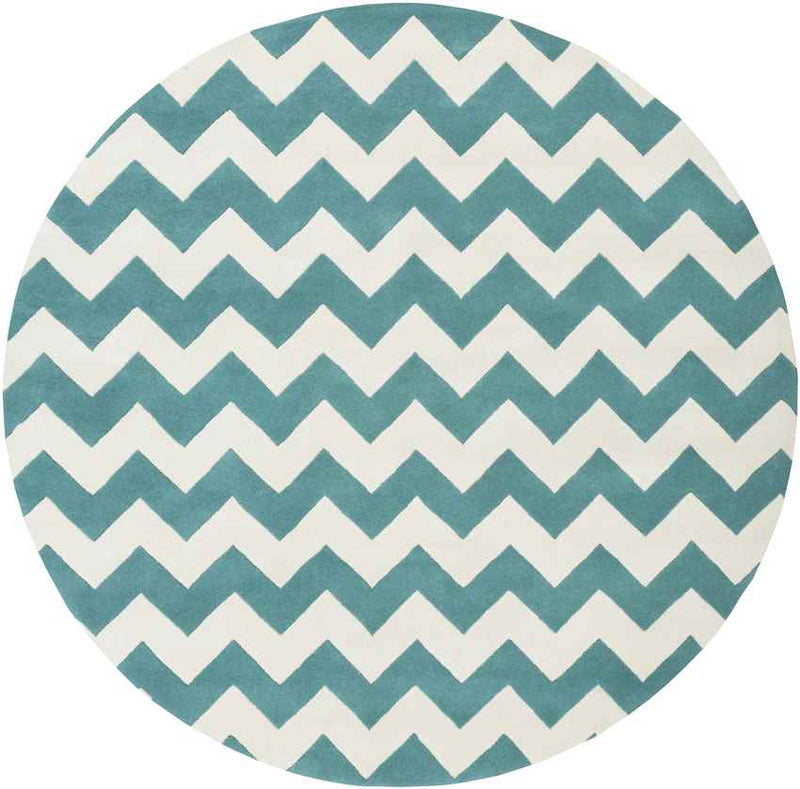 Zwiep Modern Teal Area Rug