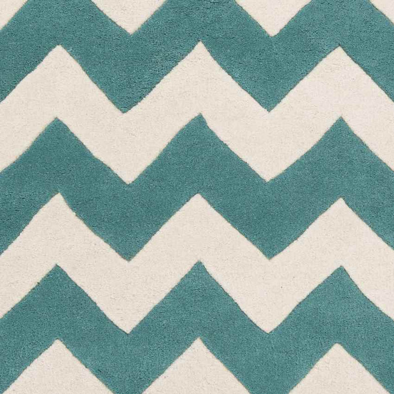 Zwiep Modern Teal Area Rug