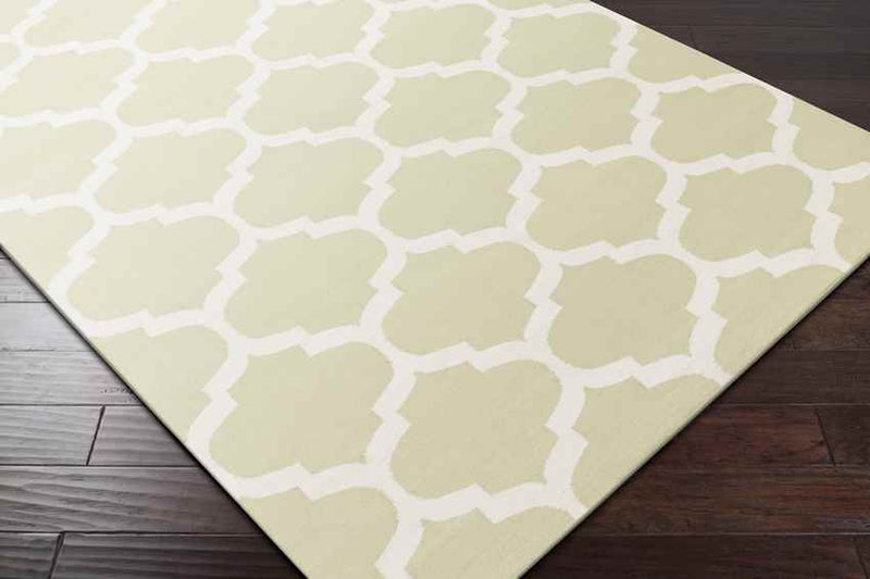 Zeddam Modern Lime Area Rug