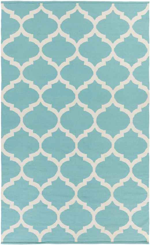 Zeddam Modern Aqua Area Rug